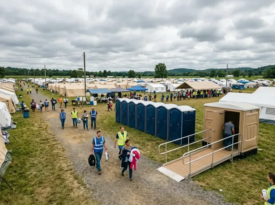 disaster-relief-camp-restrooms-010 — frequently asked questions, Dumpster & Portable Bathrooms Rental in Du Quoin, IL